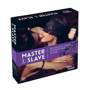 Master & Slave BDSM Kit tijgerprint (Paars)